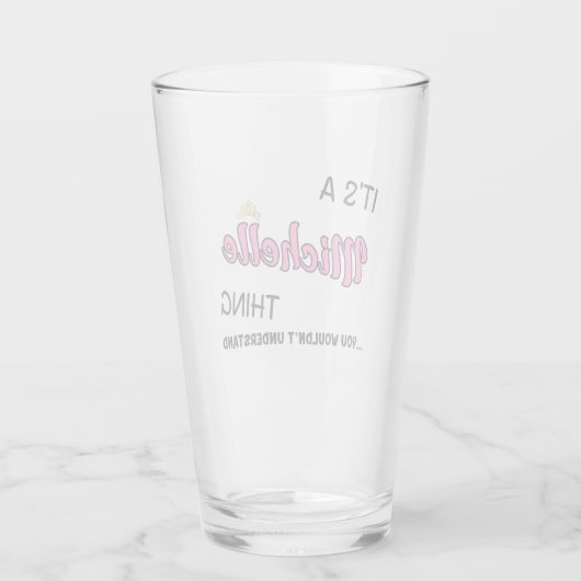 Michelle ding dat je niet zou begrijpen glas (Achterkant)