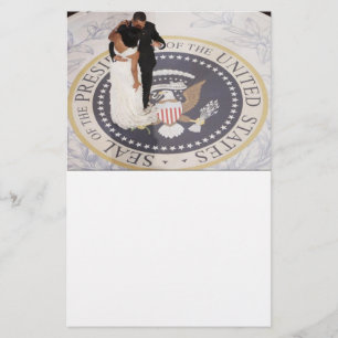 Michelle en Barack Obama Briefpapier