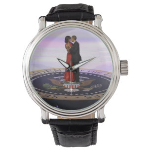 Michelle en Barack Obama Horloge