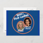 Michelle Jill First Dames Briefkaart (Voorkant / Achterkant)