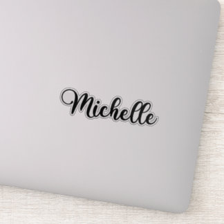Michelle Naam - Handgeschreven kalligrafie Sticker