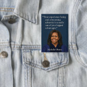 Michelle Obama Afstuderen Sterkte Quote - Button (Insitu)