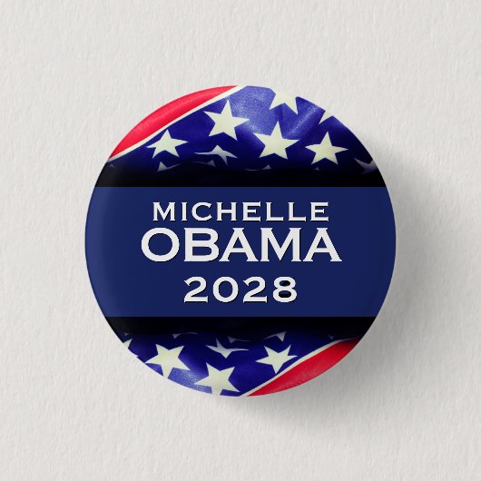 Michelle OBAMA Button 2028 (Voorkant)