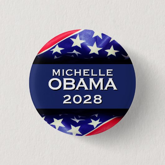 Michelle OBAMA Button 2028 (Voorkant)