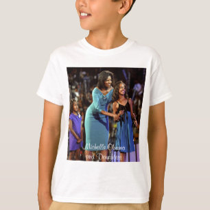 Michelle Obama en Daughters T-shirt