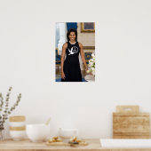 Michelle Obama First Lady of Peace Poster (Keuken)