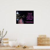 Michelle Obama inspirerend citaat Poster (Keuken)