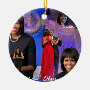 Michelle Obama Keramisch Ornament