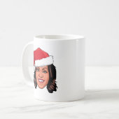 MICHELLE OBAMA Kerstmis Koffiemok (Voorkant links)