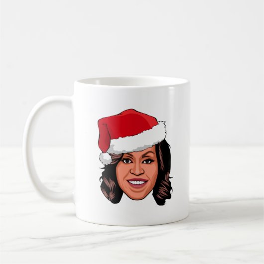 MICHELLE OBAMA Kerstmis Koffiemok (Links)