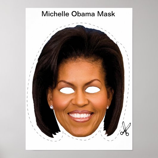 Michelle Obama Mask Poster (Voorkant)