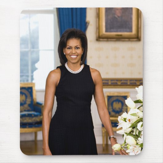 Michelle Obama Mousepad Muismat (Voorkant)