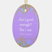 Michelle Obama Quote Keramisch Ornament (Links)