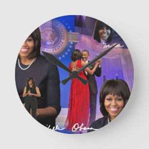 Michelle Obama Ronde Klok