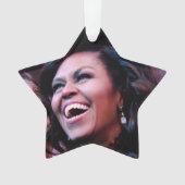 MICHELLE OBAMA-versiering Ornament (voorkant)
