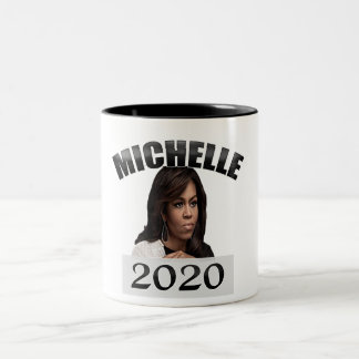 Michelle Obama voor President 2020 Tweekleurige Koffiemok