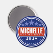 Michelle Obama voor President 2028 Magneet (Voorkant / Achterkant)