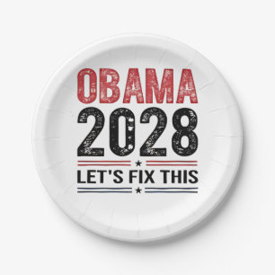 Michelle Obama voor President Obama 2028 Papieren Bordje