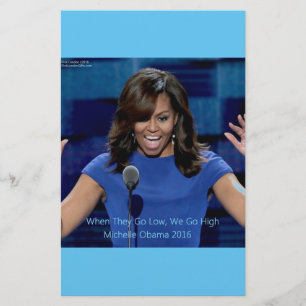 Michelle Obama "We Go High" Verzamelaarsobject Briefpapier