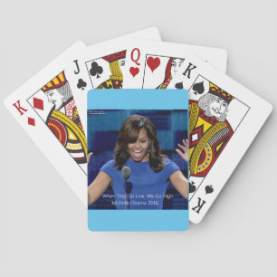 Michelle Obama "We Go High" Verzamelaarsobject Pokerkaarten