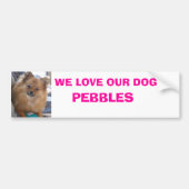 Michelle's Dog Bumpersticker (Voorkant)