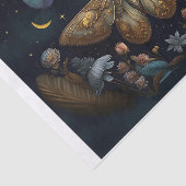 Michelle's Flutterende Maan, Gouden Moth Tissuepapier (Detail)