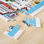 Michigan 11x14 Map Legpuzzel (Zijkant)