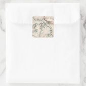 Michigan 2 vierkante sticker (Tas)