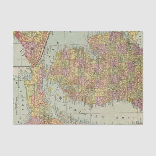 Michigan 3 tissuepapier (Voorkant)