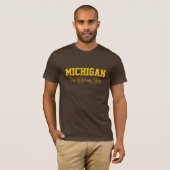 MICHIGAN aangepaste tekstkleding T-shirt (Voorkant volledig)