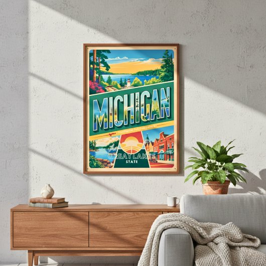 Michigan Adventures Await: Grote Meren Charmant Poster