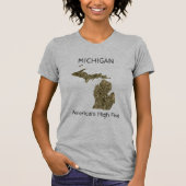 Michigan - Amerikaanse High Five T-Shirt (Voorkant)