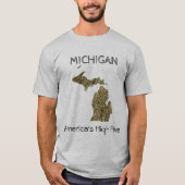 Michigan - Amerikaanse High Five T-Shirt (Voorkant)