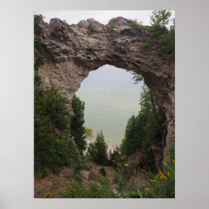 Michigan Arch Rock Geology Foto Poster