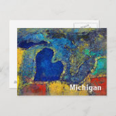 Michigan Artwork Briefkaart (Voorkant / Achterkant)