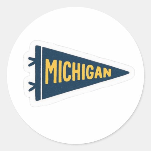 michigan! Autocollant (Devant)