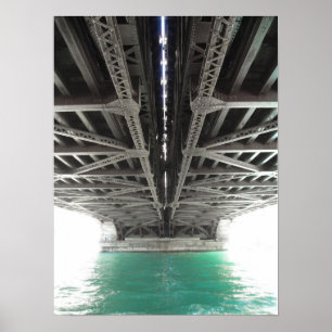 Michigan Ave Bridge Poster