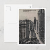 Michigan Ave, Chicago IL, Illinois Briefkaart (Voorkant / Achterkant)