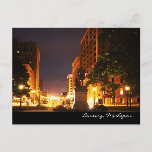 Michigan Avenue Lights Briefkaart (Voorkant)