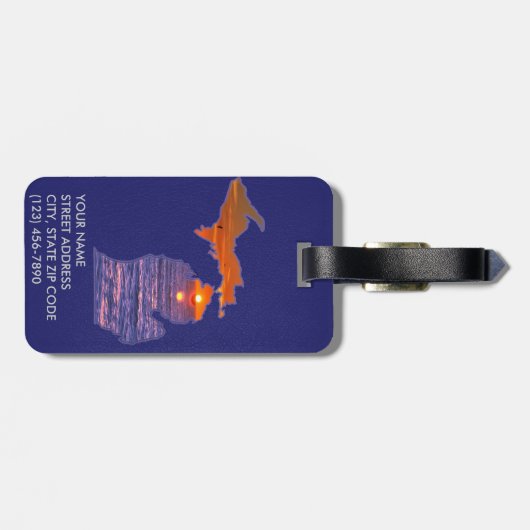 MICHIGAN BAGAGELABEL (Achterkant horizontaal)