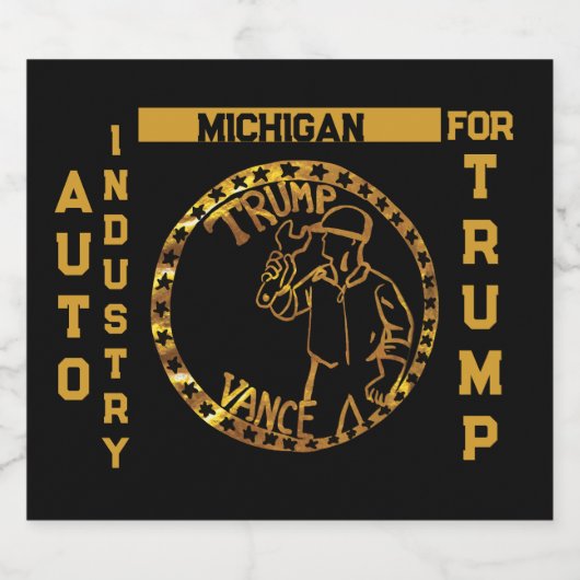 MICHIGAN BIER ETIKET (Enkel label)