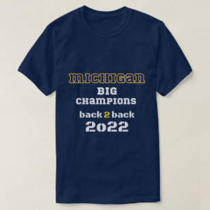 Michigan big champions terug 2 jaar geleden marine t-shirt