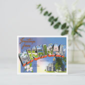 Michigan  Big Letters Briefkaart (Staand voorkant)