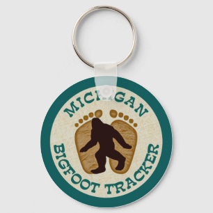 Michigan Bigfoot Tracker Sleutelhanger