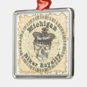 Michigan Biker Metalen Ornament (Links)