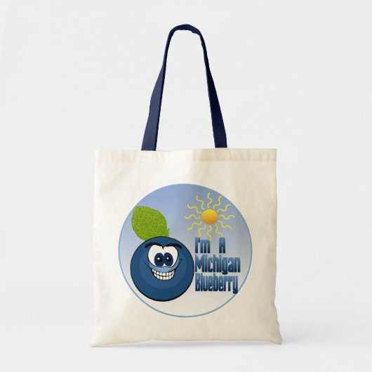 Michigan Blueberry Tote Bag (Voorkant)
