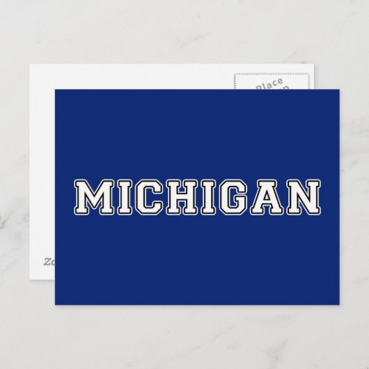 Michigan Briefkaart (Voorkant / Achterkant)