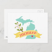 Michigan Briefkaart (Voorkant / Achterkant)