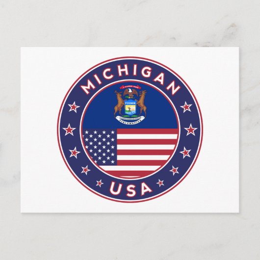 Michigan Briefkaart (Voorkant)