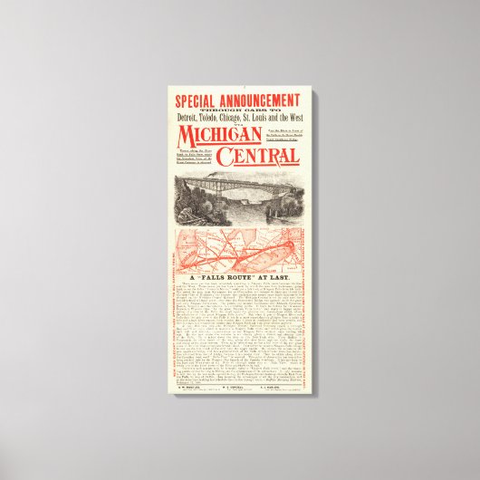 Michigan Central Railroad Canvas Afdruk (Voorkant)